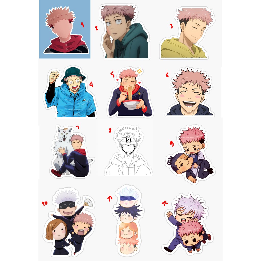 itadori jujutsu kaisen sticker shopee philippines