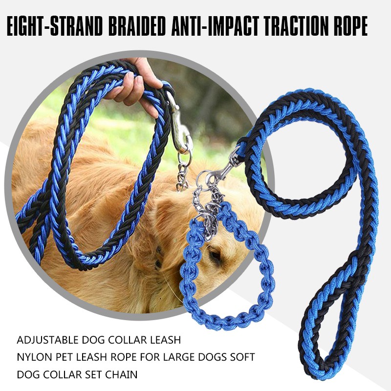 rope dog collar and leash