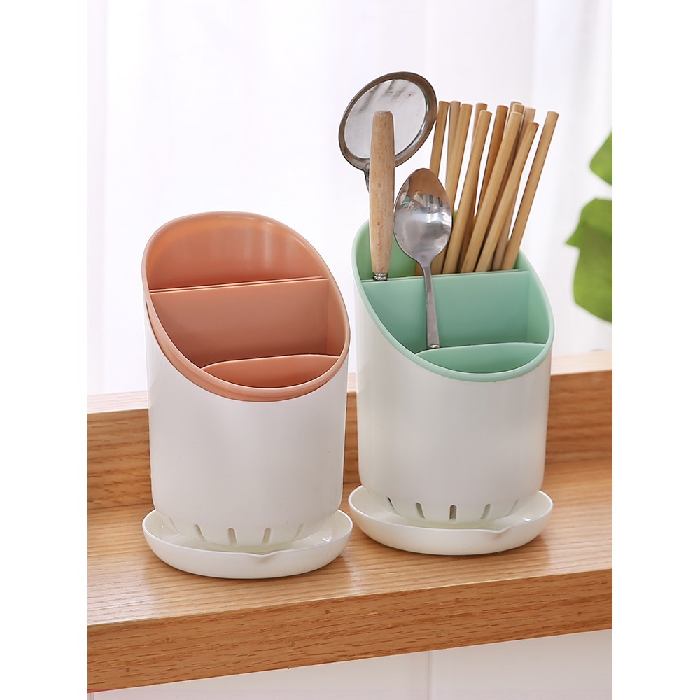 Cutlery storage box Kitchenware storage rack Drain bucket Chopsticks ...