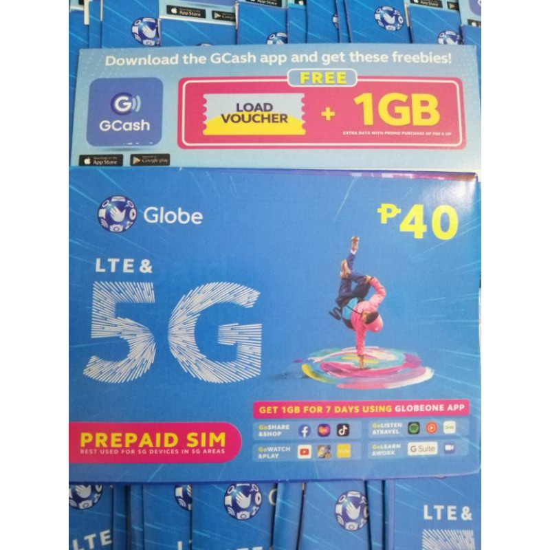 5G GLOBE PREPAID SIM (sealed and brandnew) fresh in all apps | Shopee ...