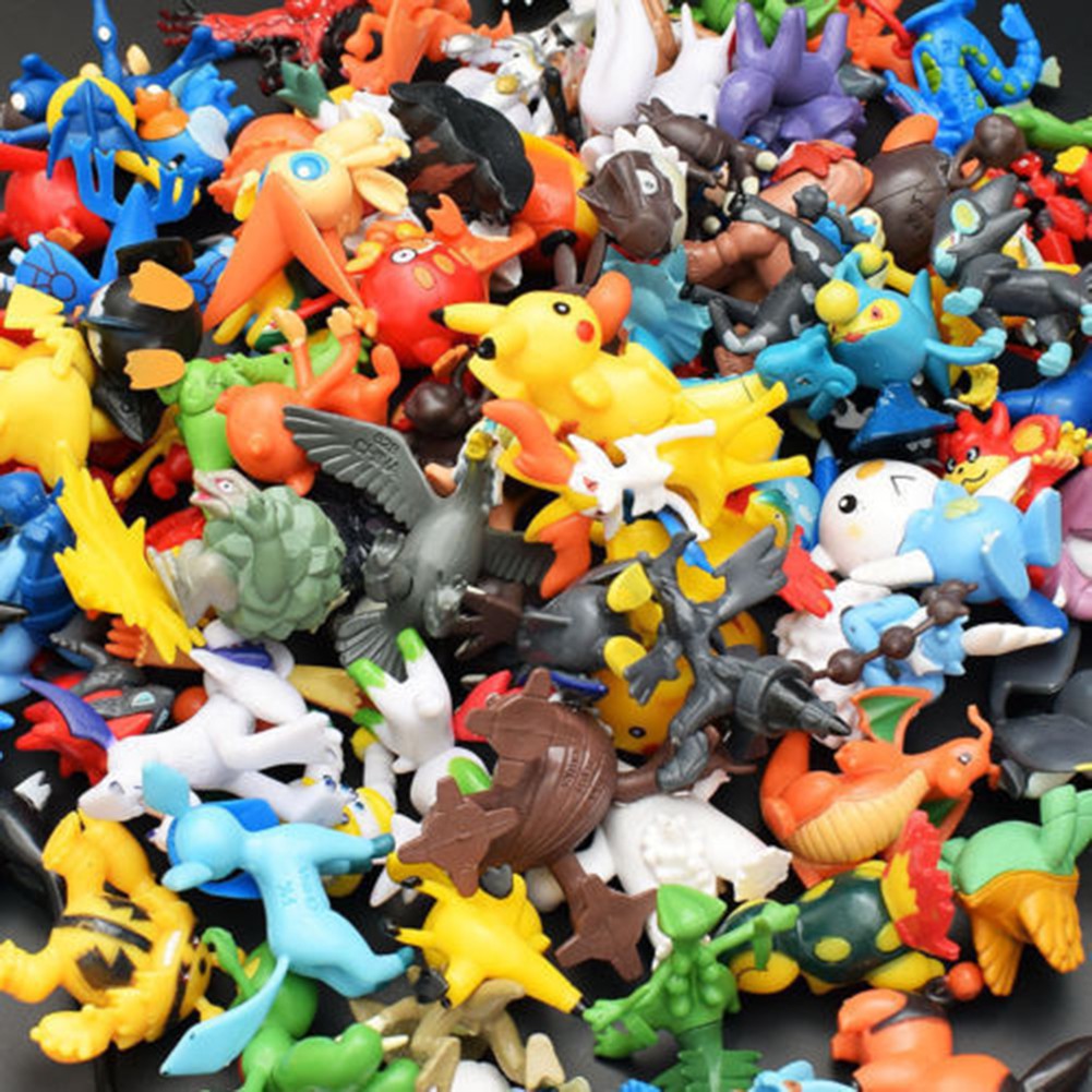 generic 1 complete set pokemon action figures multicolor 144pcs