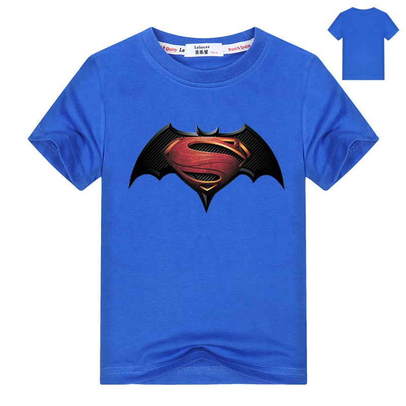 Batman Vs Superman Dawn Of Justice Logo Boys Summer T Shirt Shopee Philippines - batman pants dawn of justice roblox