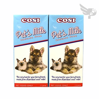 Cosi Pet's Milk 1L - Lactose Free - sold per 2 tetra packs -Milk Replacemen for Pets - petpoultryph