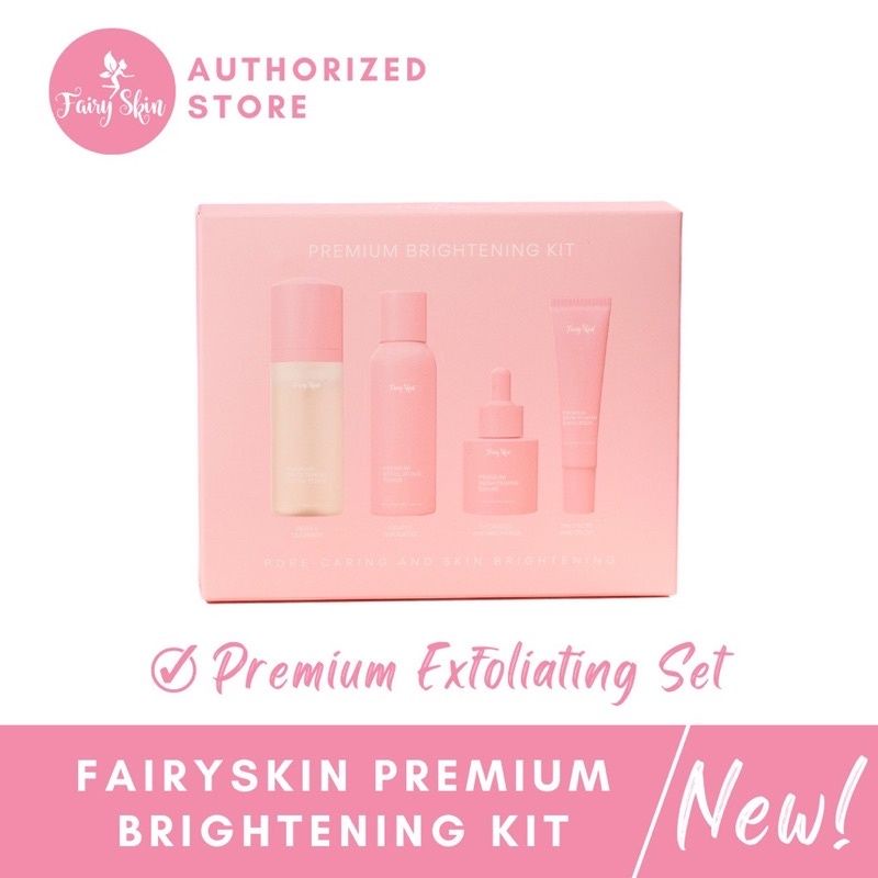 FAIRY SKIN PREMIUM EXFOLIATING SET BRIGHTENING SUNSCREEN FOAMING