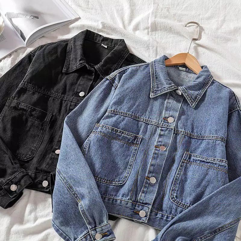 crop jacket jeans