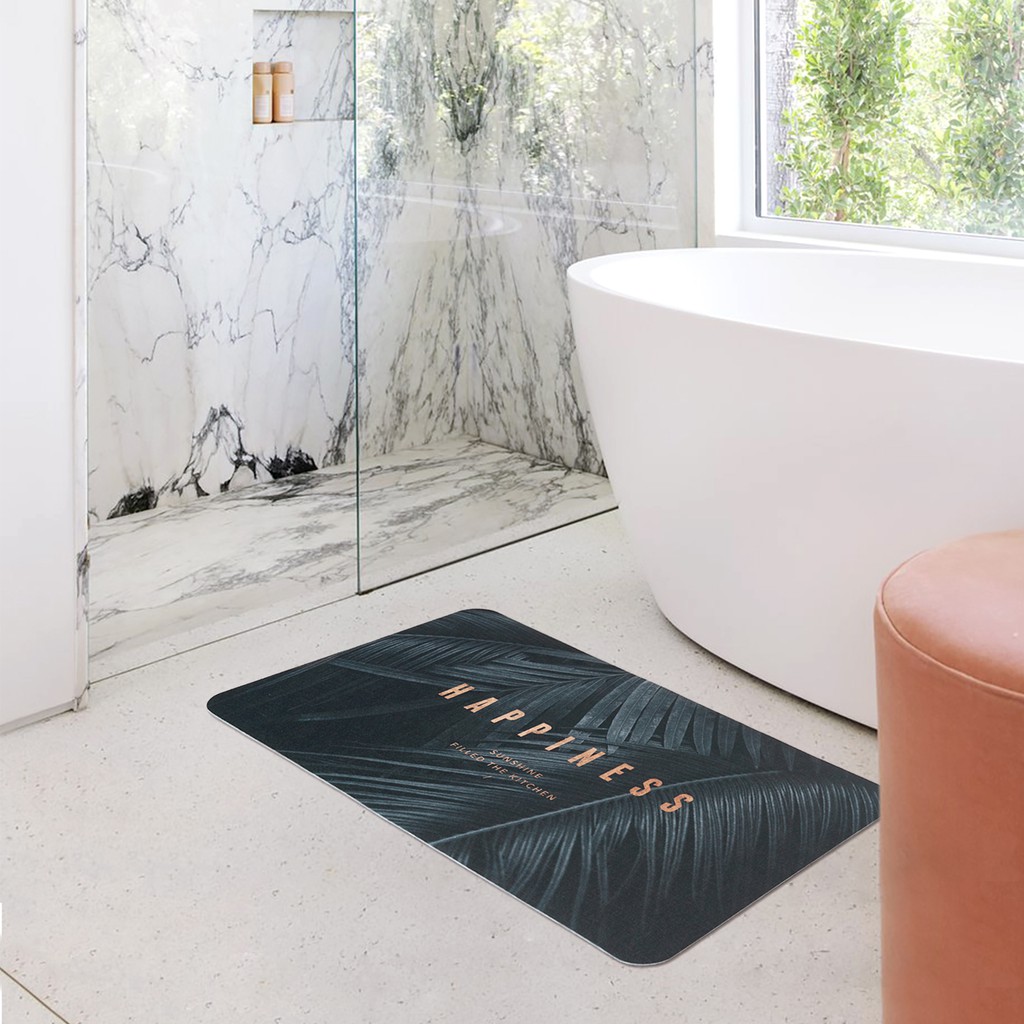 thin bathroom mat