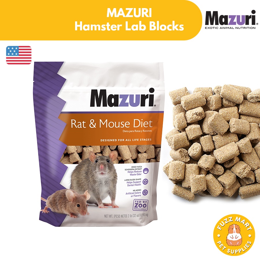 (2lb) Mazuri Rat and Mouse Diet Hamster Lab Blocks Shopee Philippines