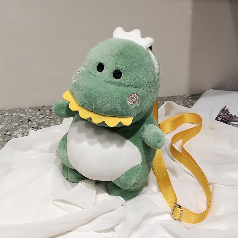 dinosaur plush bag