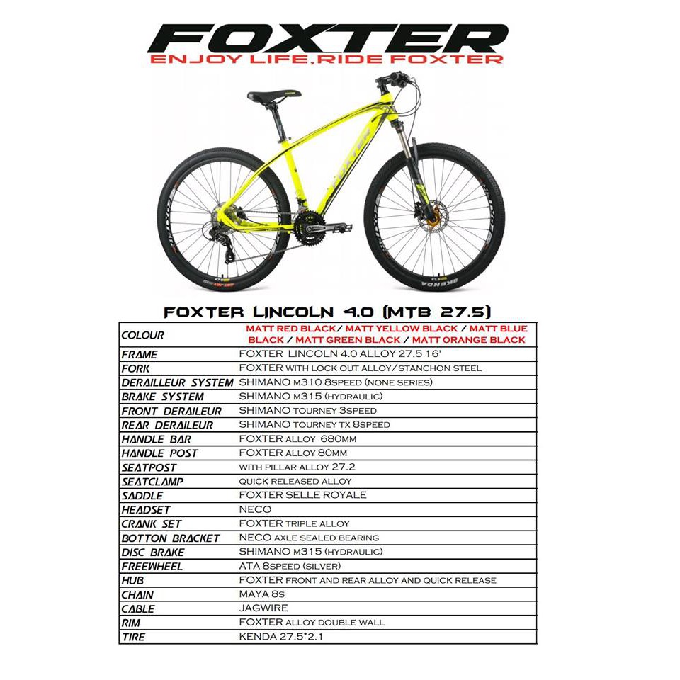 foxter lincoln 29er