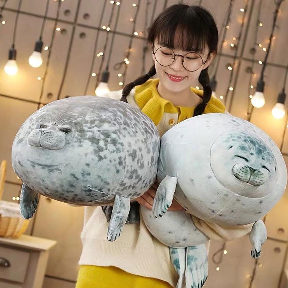 seal plush pillow