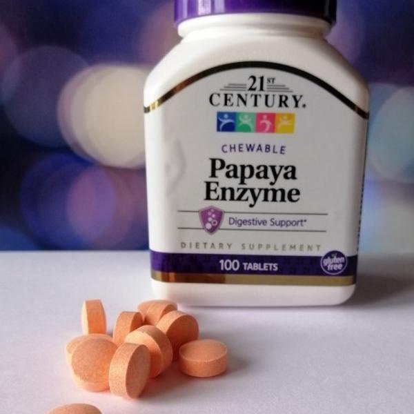 21st Century Papaya Enzyme Chewable 100 Tablets Inflammation Throat -  Shopee Philippines
