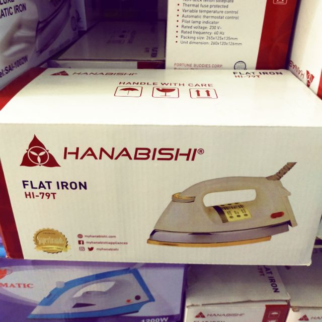 hanabishi flat iron price list
