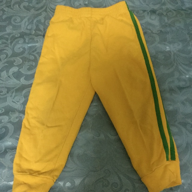 yellow jogger shorts