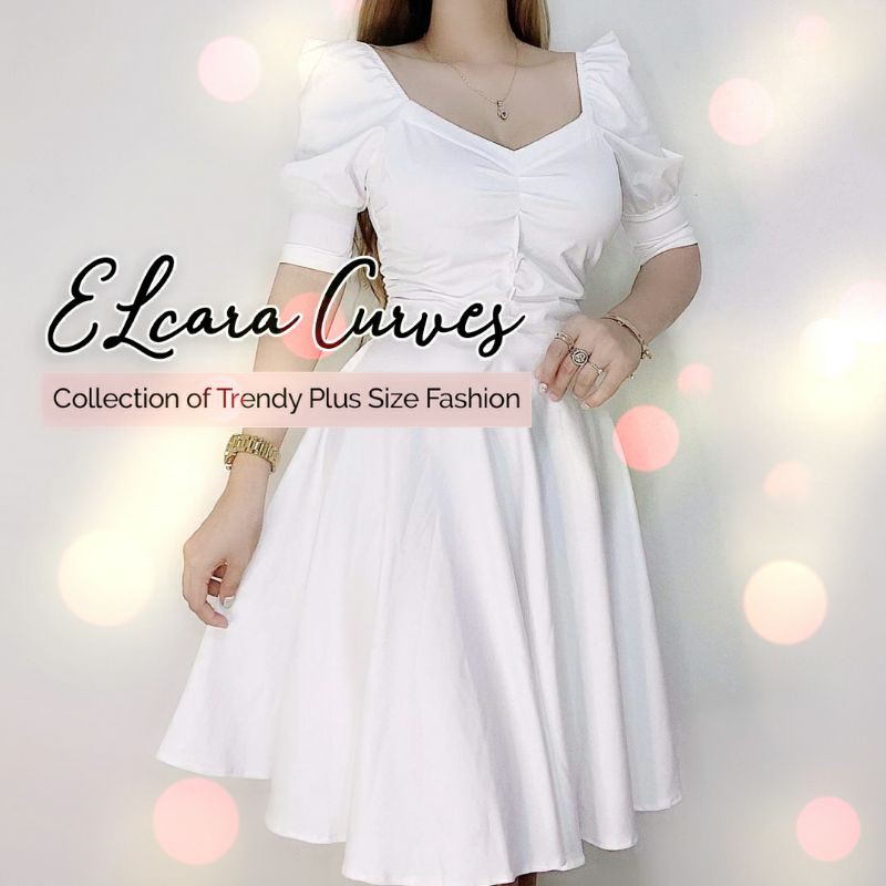 white long dress shopee