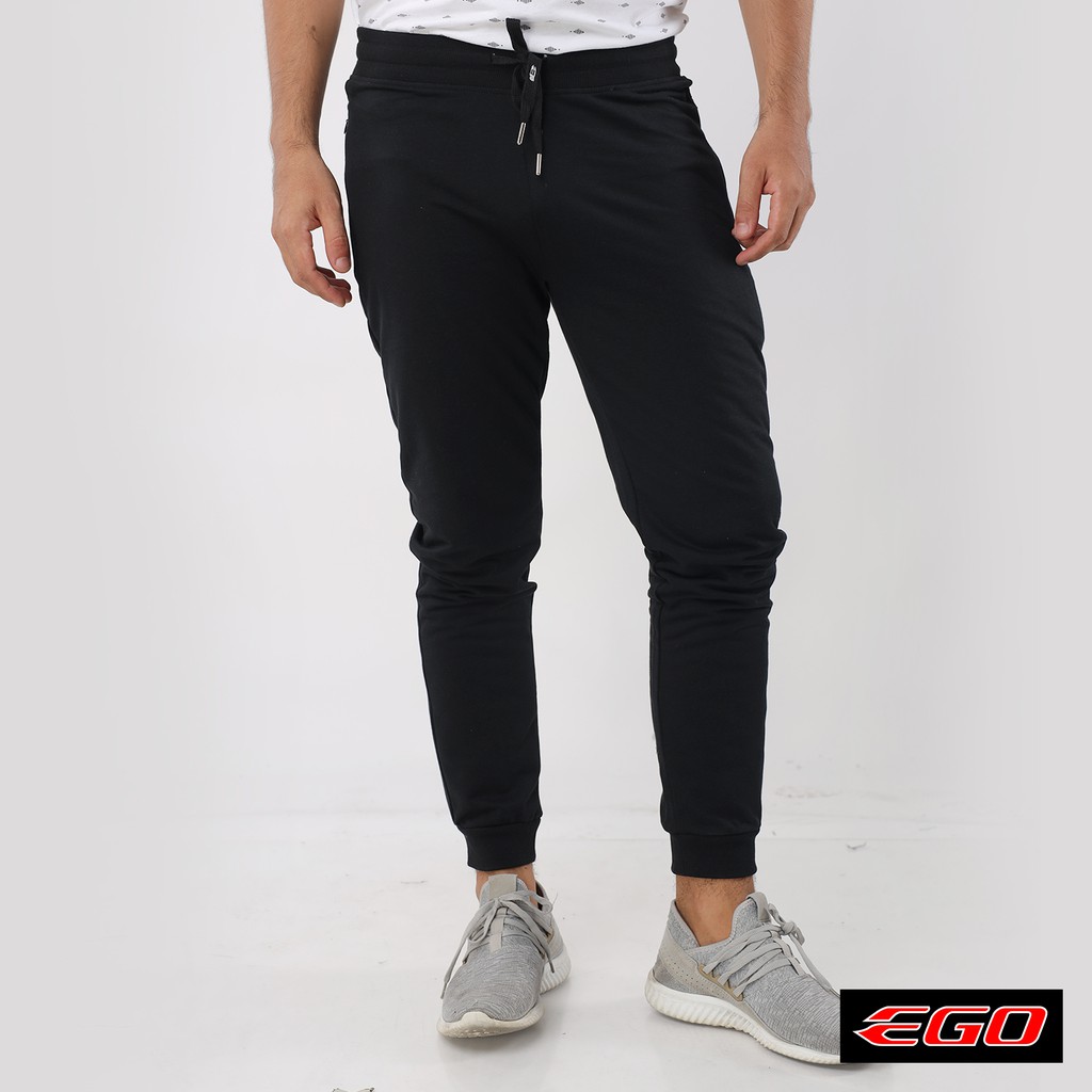 Ego Terry Jogger Pants EMB09-0009 (Black) | Shopee Philippines