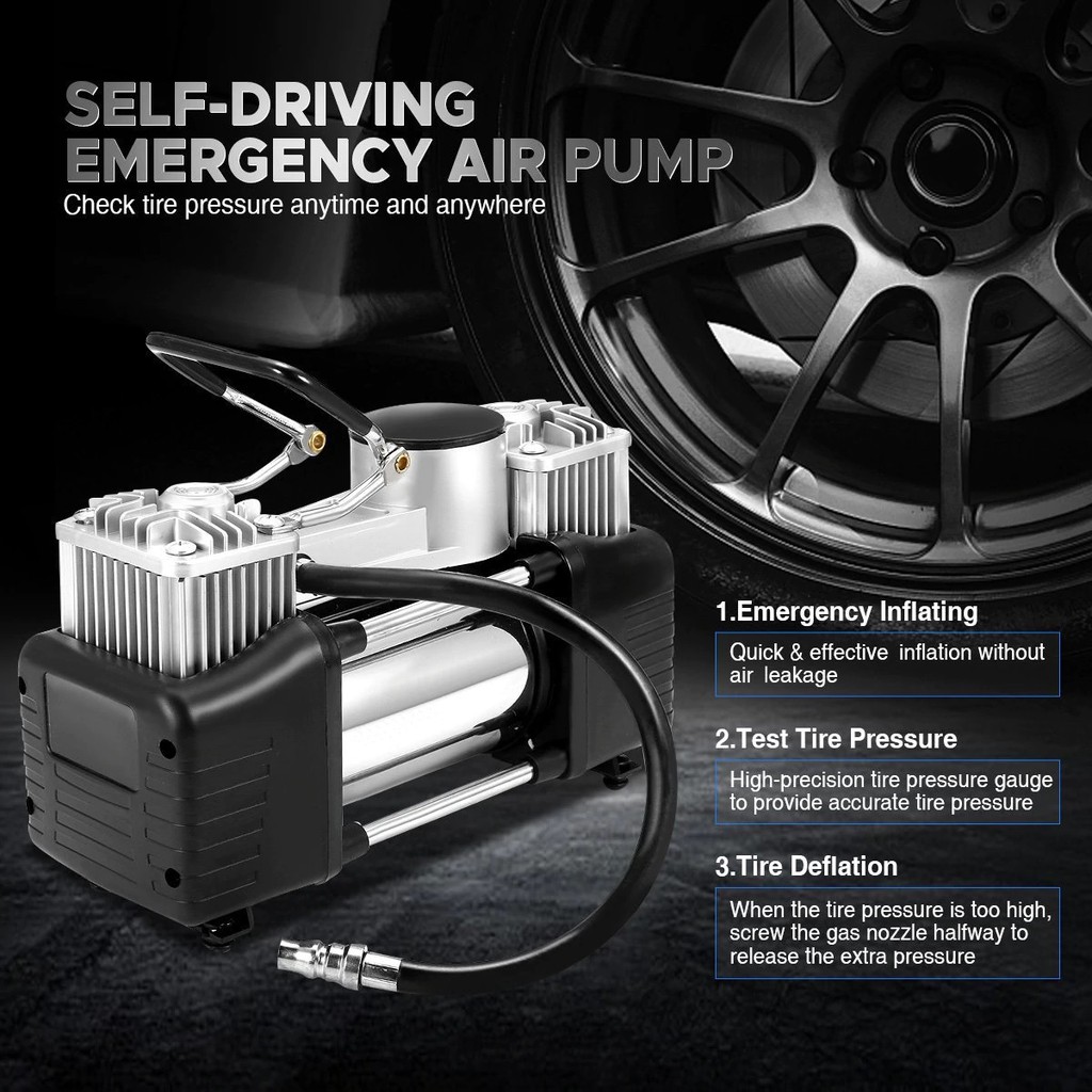 tire air pump with gauge