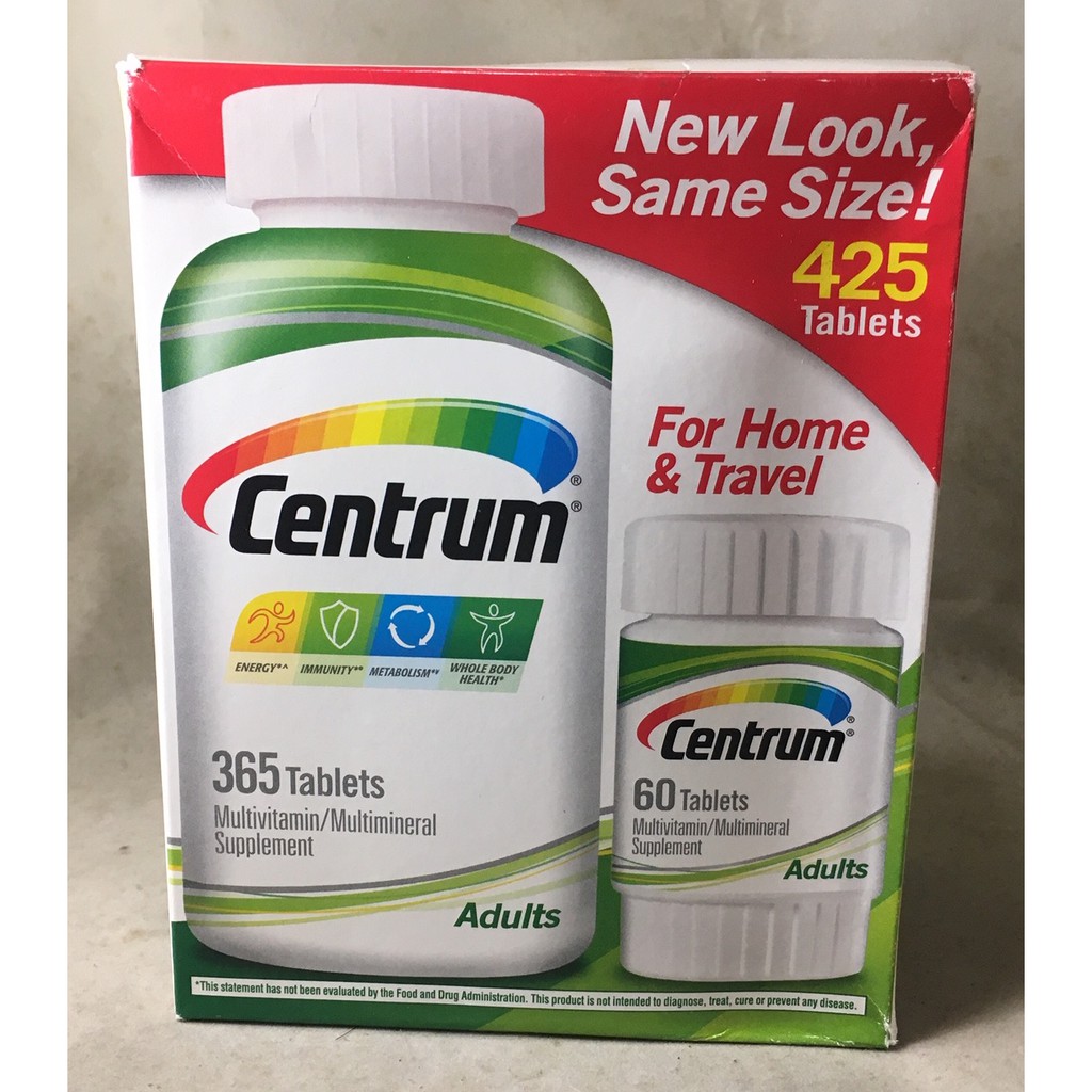 Centrum Multivitamins & Minerals for Under 50, 365 + 60 Tablets