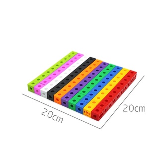 Numberblocks 100pcs 2cm Linking Cubes Blocks Color Manipulatives Unifix ...