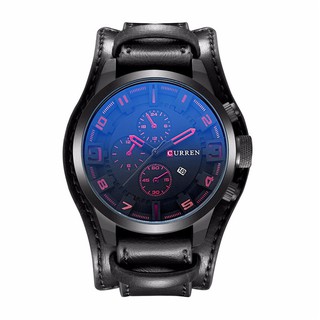 Curren Men's Watch Quartz Fashion Leather Waterproof Watches with Box 8225 #7