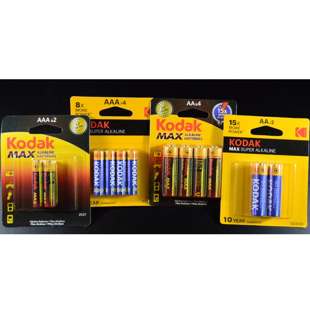 Kodak Max Alkaline Batteries, AA AAA Shopee Philippines