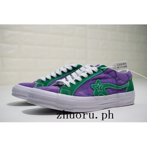 converse golf le fleur purple green