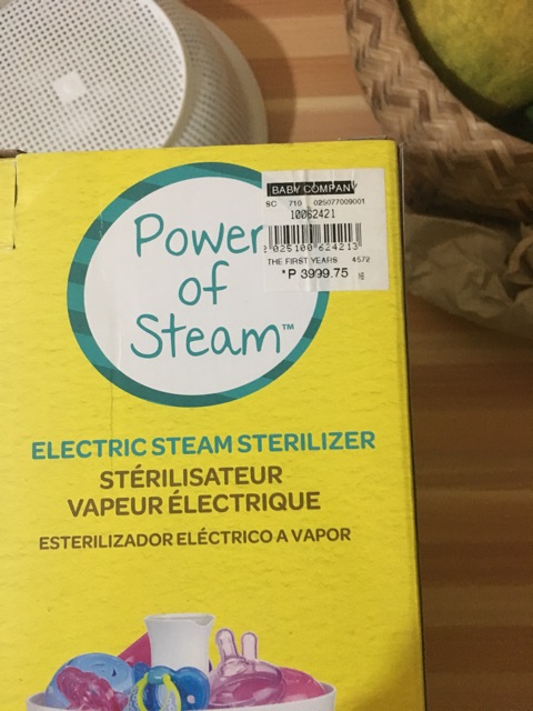 the first years electric steam sterilizer