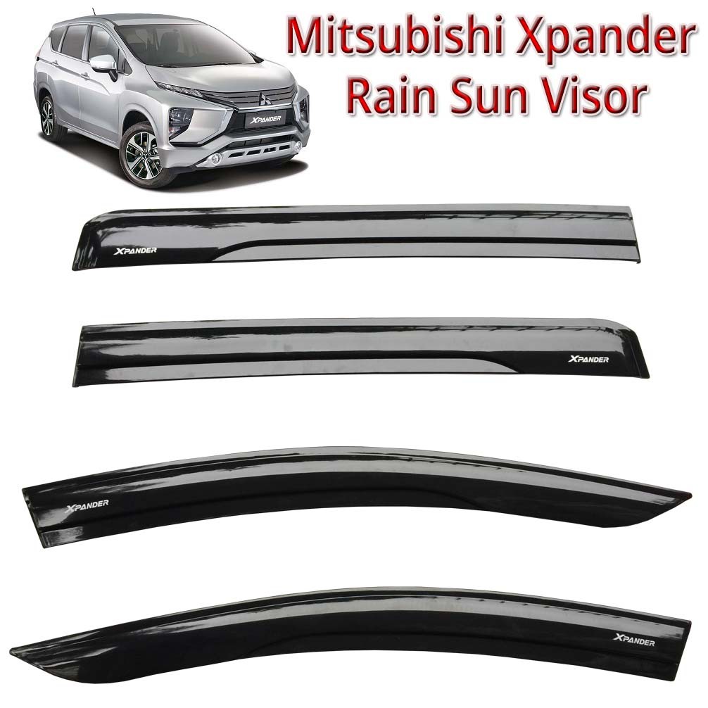 20182020 Mitsubishi Xpander Rain Sun Visor Plain Black Shopee