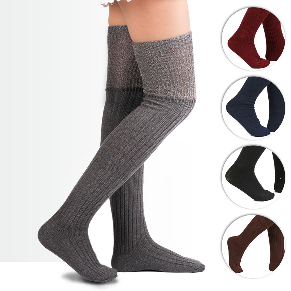Women/'s Thermal Knit Tights Full Length Cotton Blend Winter Weather Stockings