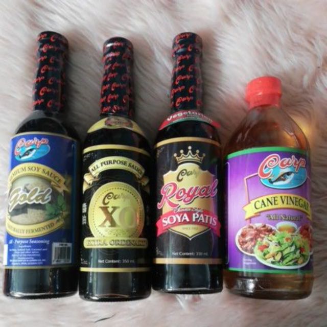 Carp gold soy sauce / soya patis/ oyster sauce/ cane vinegar 350 ml