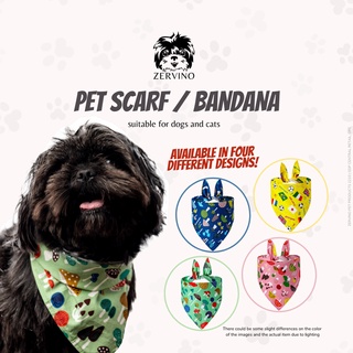 Pet Bandana Scarf Adjustable Free Size Yellow Flags [Zervino Pet Store]