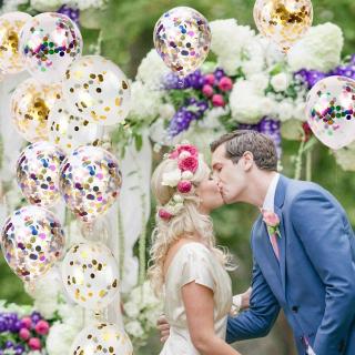 10Pcs/12Pcs Set Confetti Latex Balloon For Baby Shower Birthday Wedding Proposal Party #5