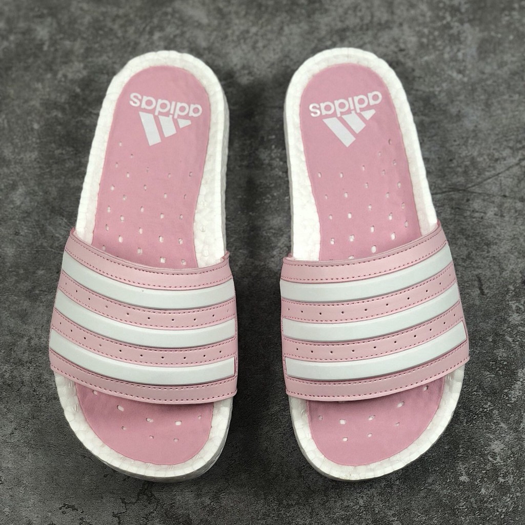 adidas slippers pink