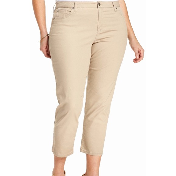 tan capri pants