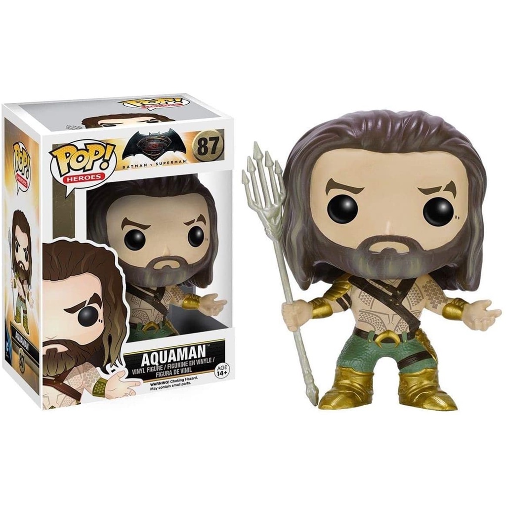 FUNKO POP 87 Batman v Superman Aquaman Vinyl Figure Toy | Shopee Philippines