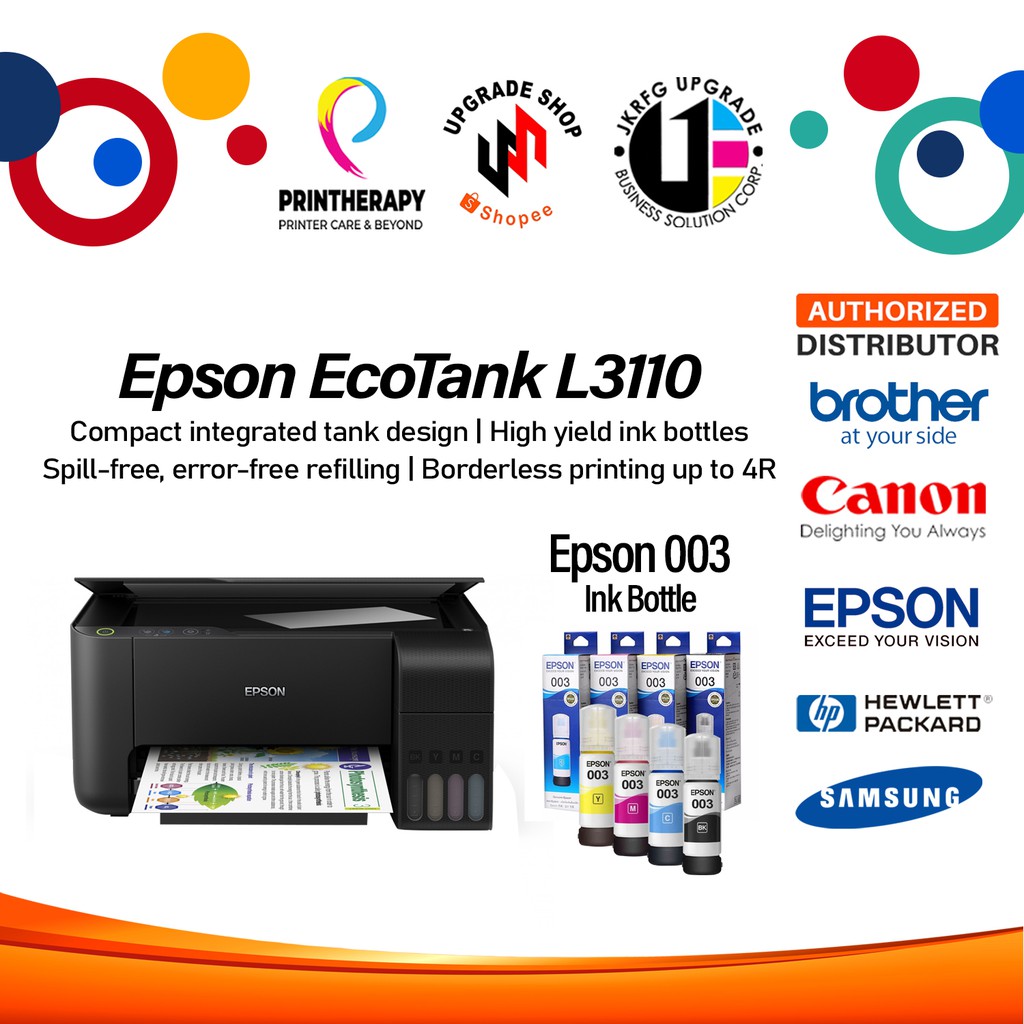 [ REDUCTION PHP 995.00 ] Epson ecotank l3110 allinone ink tank
