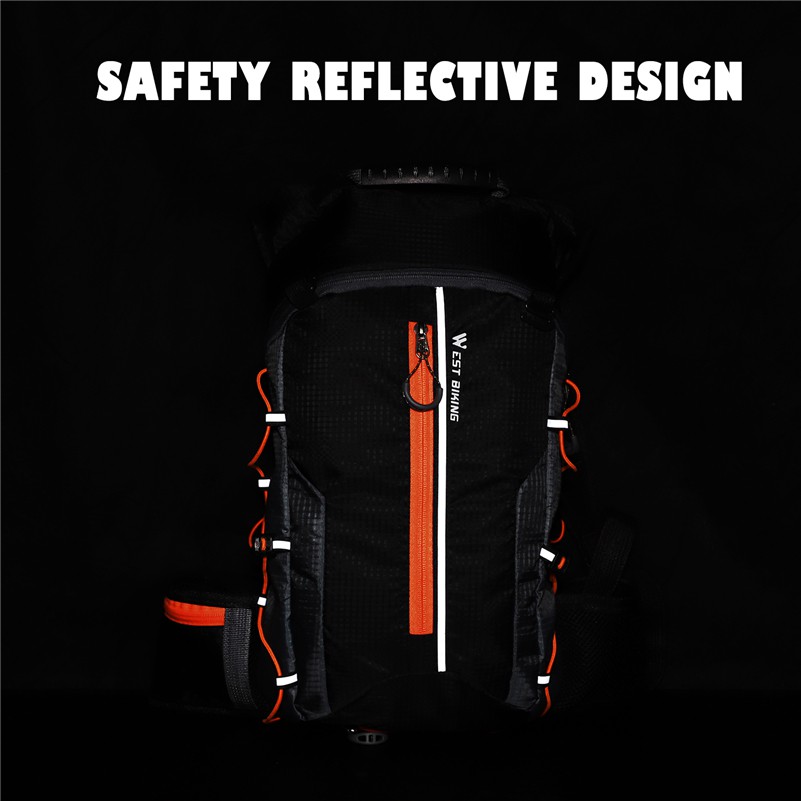 【PH Delivery】WEST BIKING Ultra Light Bike Bag Large Capacity Bicycle Hydration Bag Portable Waterproof Backpack Outdoor Sports Hiking   (10L/16L) - Image 4