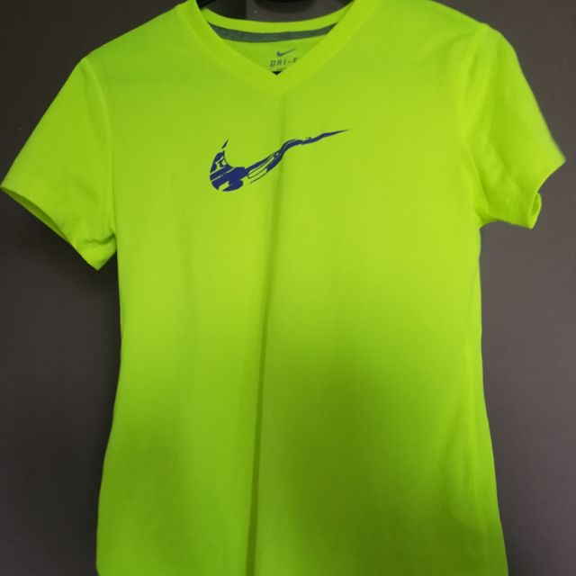 hot pink and lime green nike shirt