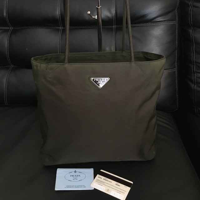 Authentic Prada Tessuto CityVintage Ebano Nylon Shoulder Bag | Shopee  Philippines