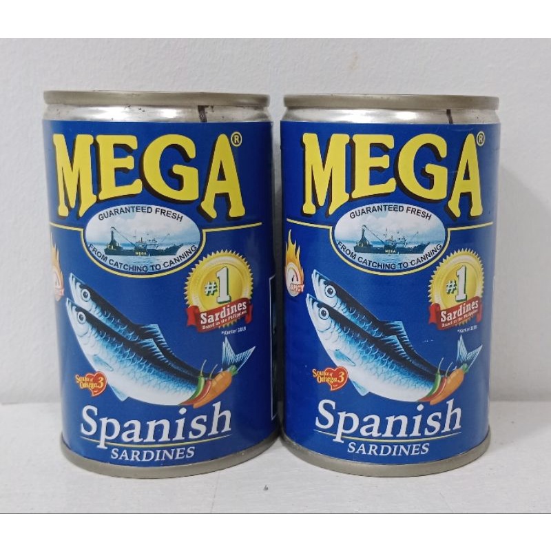 Mega Spanish Sardines 155g Shopee Philippines
