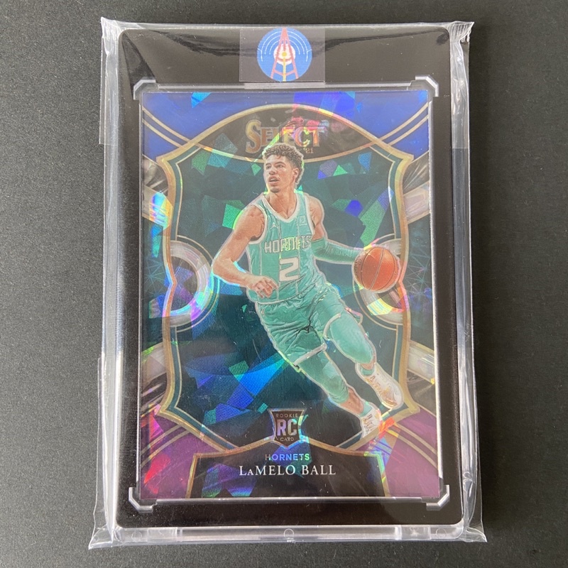 LaMelo Ball Select Blue White Purple Cracked Ice NBA Trading Card ...