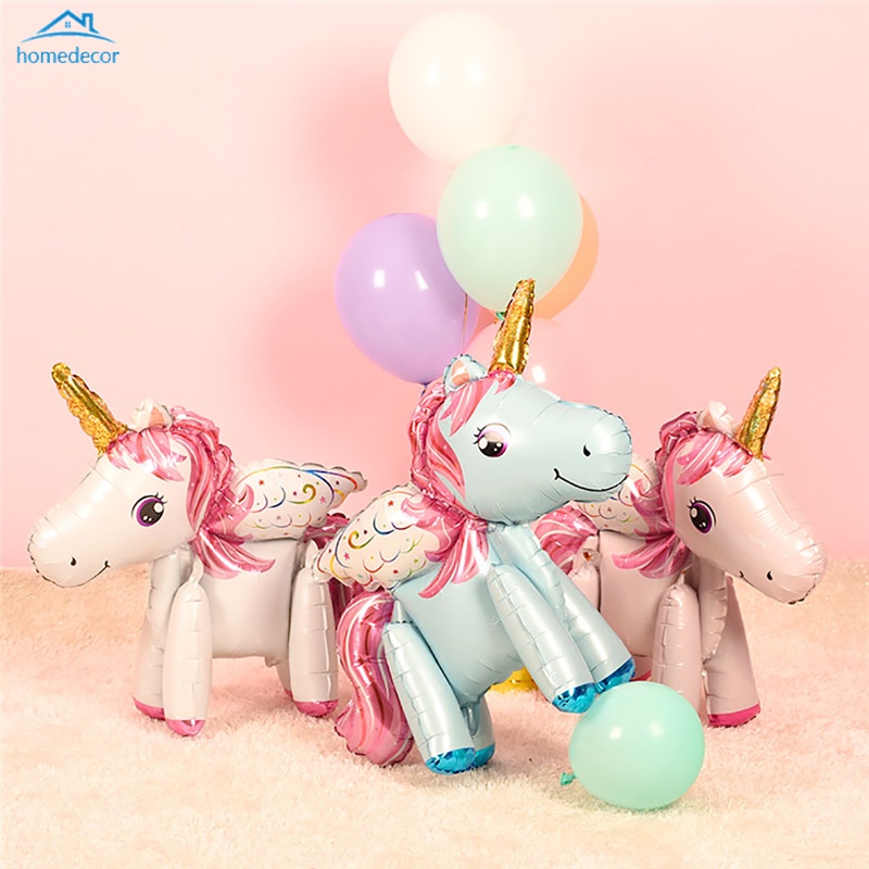 HD Cartoon Unicorn Decoration Party Decorating Supply Balloons Foil Letter Balloon Baby Shower Birthday Balloons
