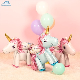 HD Cartoon Unicorn Decoration Party Decorating Supply Balloons Foil Letter Balloon Baby Shower Birthday Balloons #4