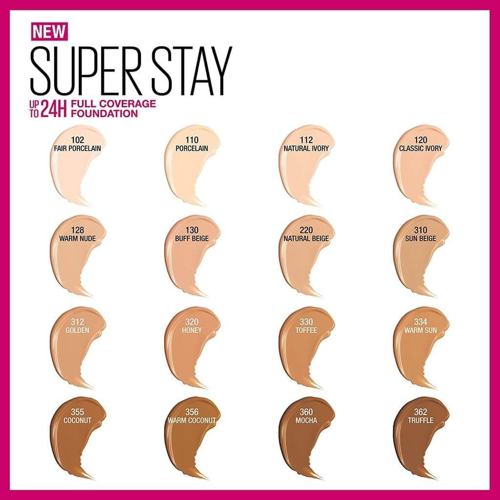 Maybelline SuperStay 30H Full Coverage Foundation | ubicaciondepersonas ...