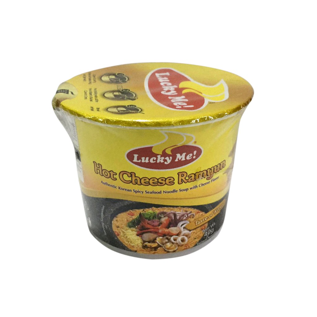 Lucky Me Hot Cheese Ramyun Cup Noodles 40g | Shopee Philippines