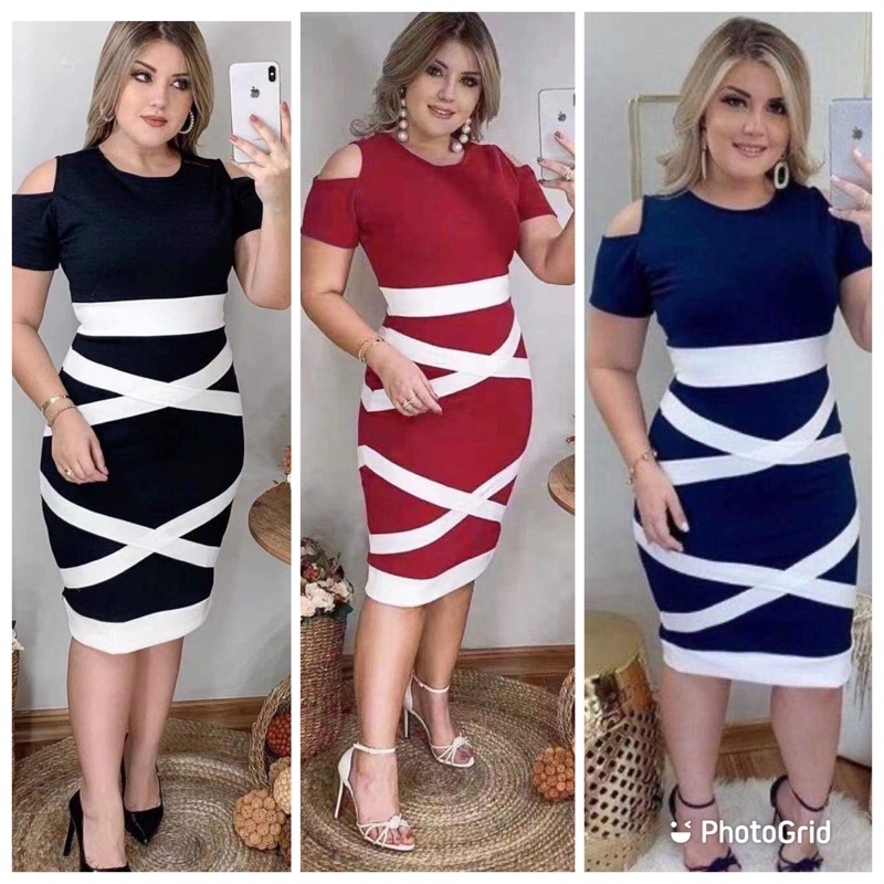 T2779 Bodyco Bakuna Plus size Dress (FIT TO XL) | Shopee Philippines