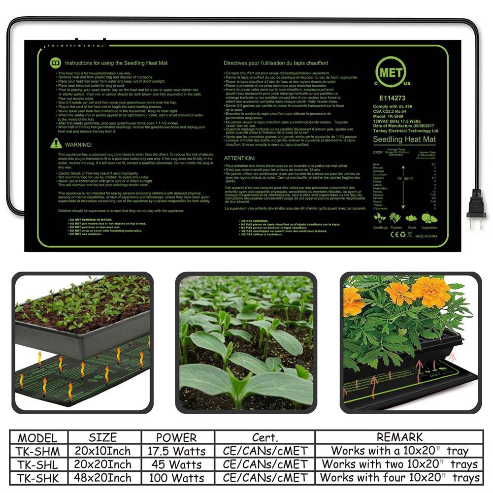 Mback Seedling Heat Mat Plant Seed Germination Propagation Clone