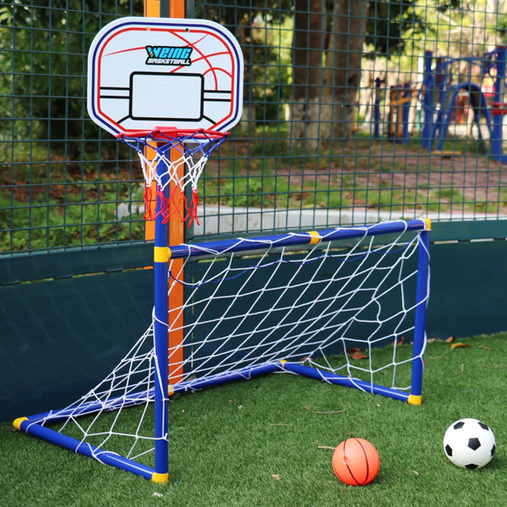 ♡magich♡Soccer Goal Pool with Basketball Hoop Set for Kids 2 in 1 Outdoor  Sports Basketball Stand Soccer Goal | Shopee Philippines