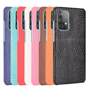 For Samsung Galaxy A52 5G Case Luxury classic Crocodile pattern PU