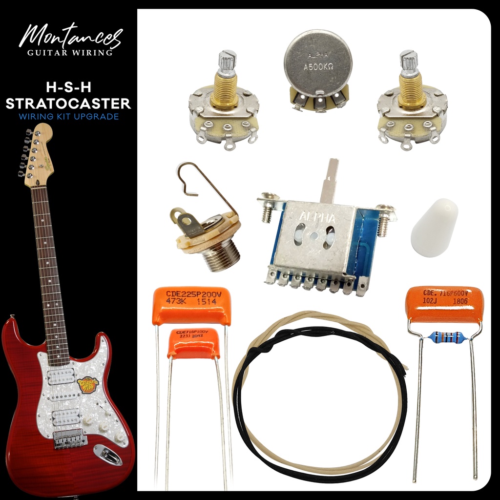 Strat HSH Guitar Wiring Kit (Metric Size) | Shopee Philippines