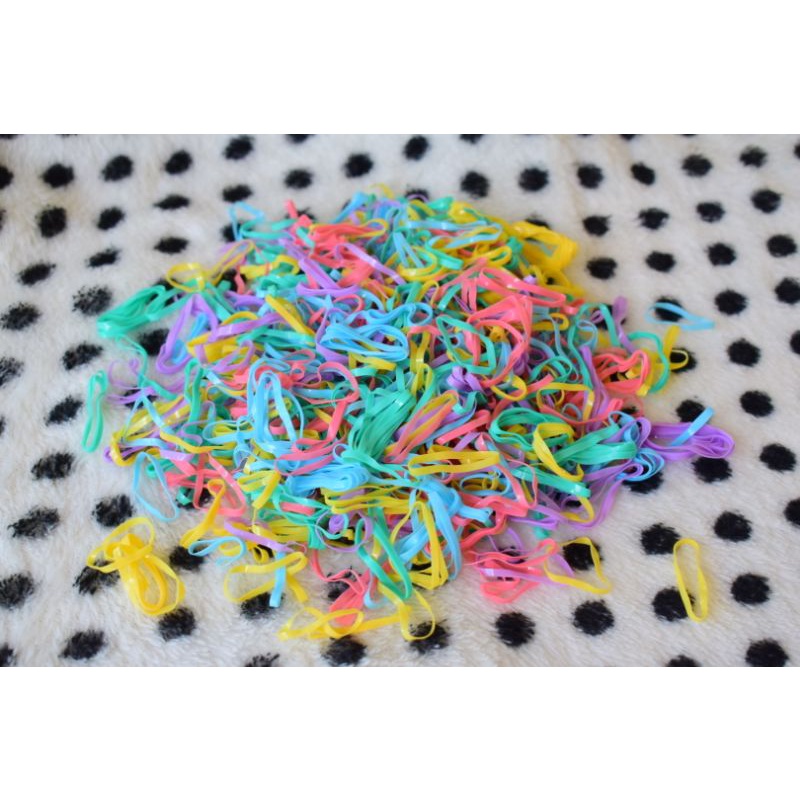 100pcs Colorful Sanrio Rubber bands (for babies and kids alike, for